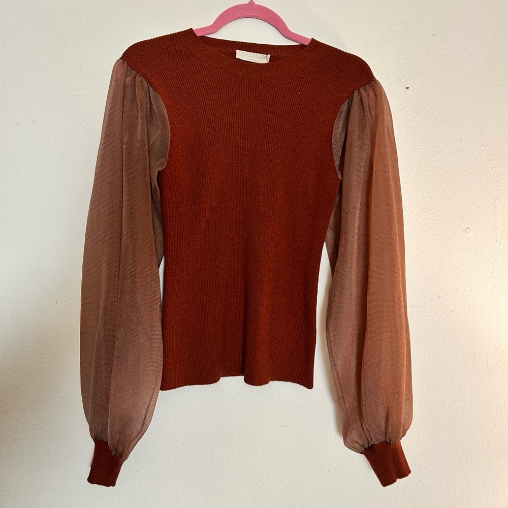 Ulla Johnson Sabrina Pullover in Redwood